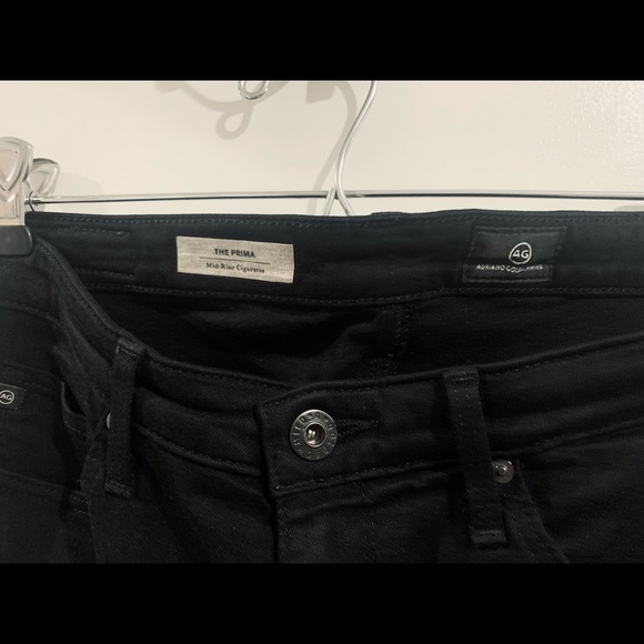 ADRIANO GOLDSCHMIED THE PRIMA BLACK MID RISE JEANS - Picture 5 of 6